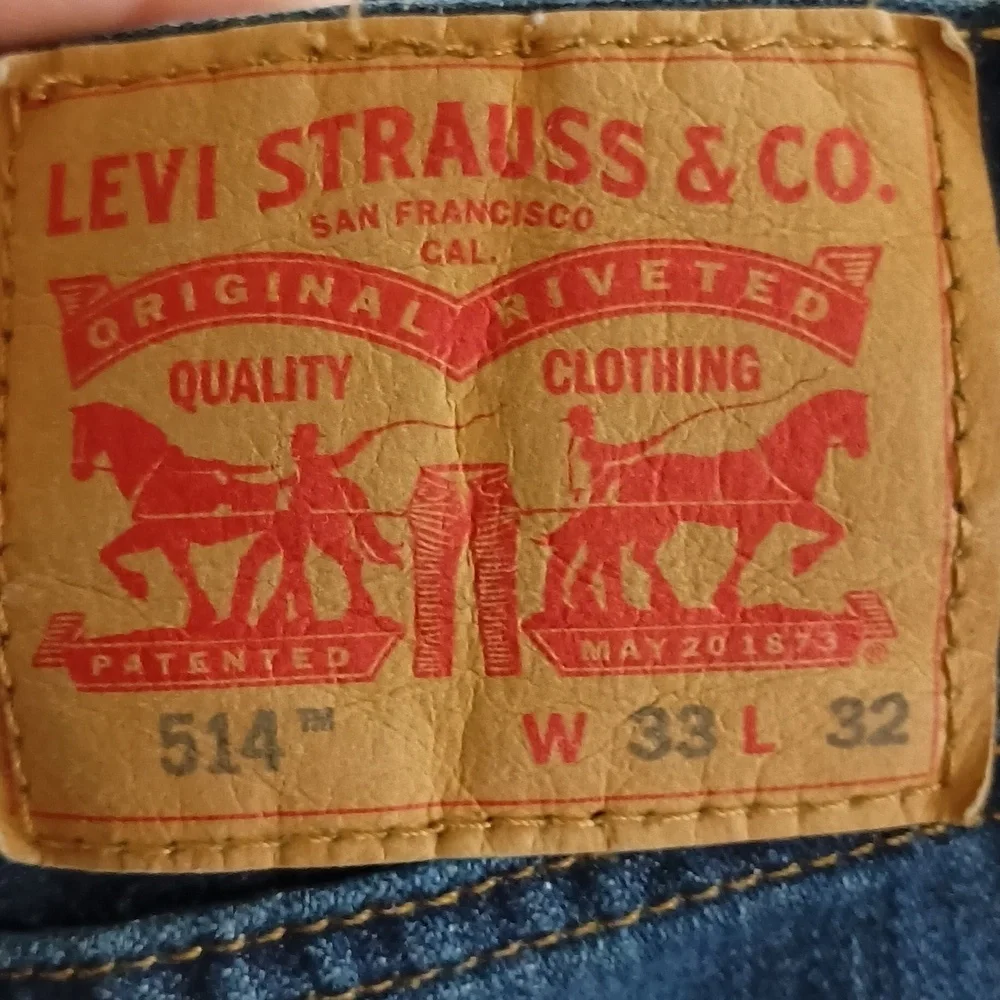 Men's Levi's 514 Straight Leg Jeans Size 33x32